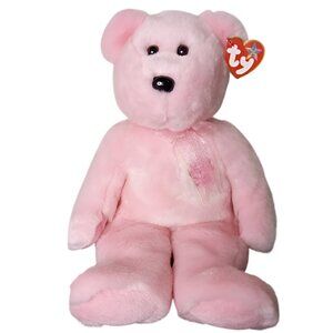 NWT Beanie Buddy Sakura Pink Bear Plush